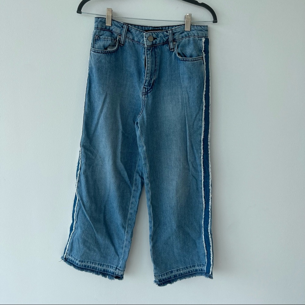 Comptoir des cotonniers cropped wide leg jeans